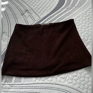 Amazon Dark Brown Mini Skirt